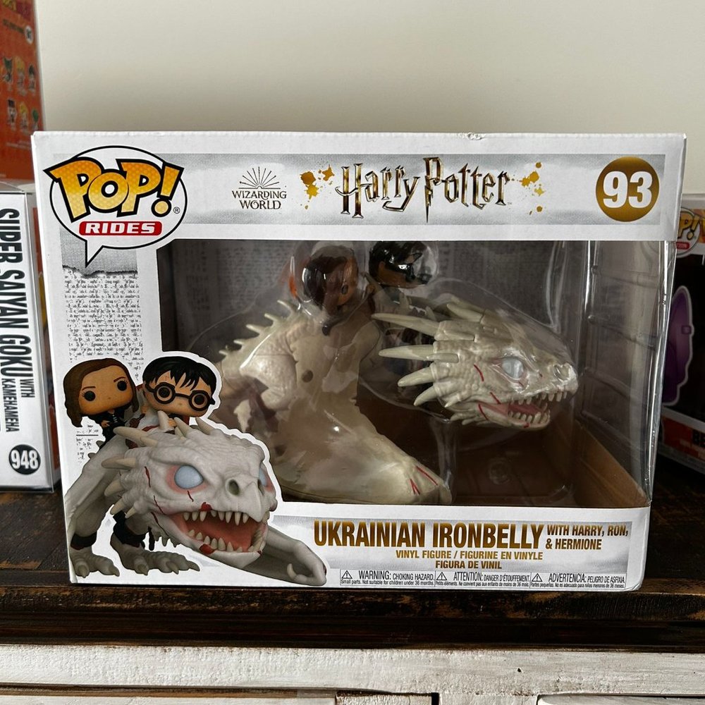 Funko Pop Ride! Ukrainian Ironbelly #93 - Ukrainian Ironbelly with Ron, Harry &